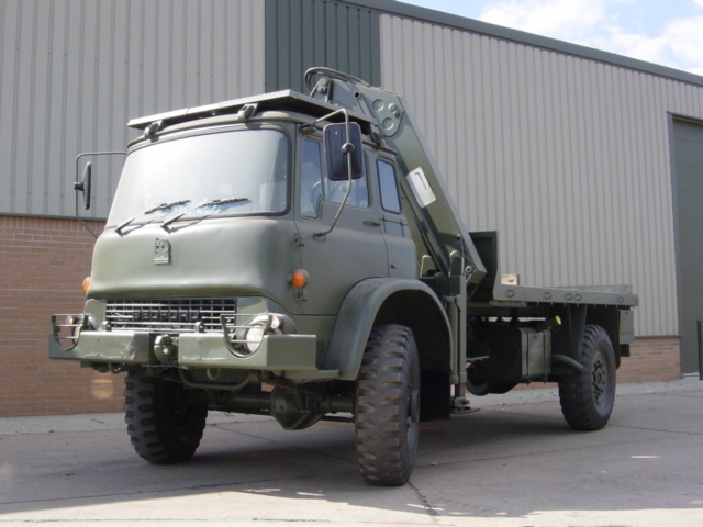 Bedford MJ 4x4 Cargo with Atlas Crane - Govsales of mod surplus ex army trucks, ex army land rovers and other military vehicles for sale